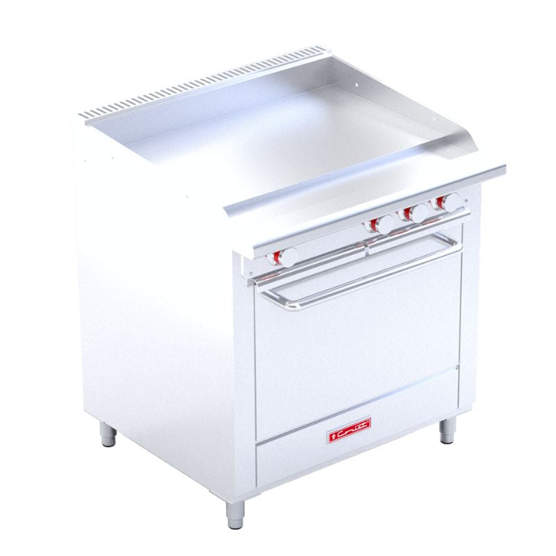 Plancha a Gas, 3 Quemadores En "U", Horno Grande Coriat EC-HG-GRILL HD DE PISO