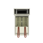 Freidora de Piso a Gas 10L , 2 Quemadores, 2 Canastillas, Zona Fría Al Fondo Coriat TURBO-10-2Q PETIT