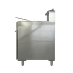 Freidora de Piso a Gas 30 L, 5 Quemadores, 2 Canastillas, Zona Fría Al Fondo Coriat TURBO-30-5Q HD