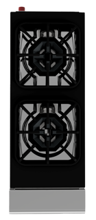 Parrilla a Gas Vertical 2 Quemadores Octagonales, 1 Parrilla Superior Coriat PCV-2 MASTER DE MESA