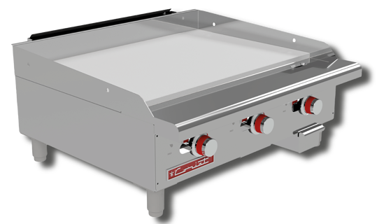 Plancha A Gas 3 Quemadores Tipo «U» Coriat CV-3 MASTER DE MESA
