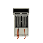 Freidora Turbo de Piso a Gas 25.5 L, 4 Quemadores, 2 Canastillas, Zona Fría Al Fondo Coriat TURBO-25.5-4Q HD
