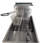 ASBER AEF-50-S Freidor a gas recuperacion rapida / zona fria