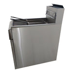 Freidora A Gas 1 Tina 3 Quemadores Acero Inoxidable Asber AEF-4050-S-E