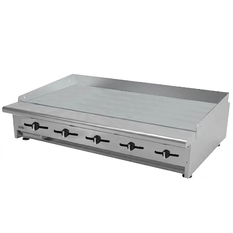ASBER AEMG-60-H LPG Plancha Lisa a Gas con Placa de 3/4″ 5 Quemadores