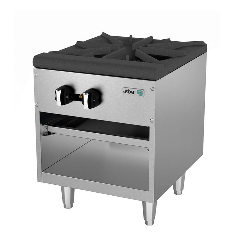 ASBER AESP-18-2 Fogon de Piso a Gas de 1 Seccion Acero Inoxidable Envio Cobrar Fogones ASBER