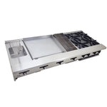 ASBER AM-72 Estufa Multiple 4 Fuegos Abiertos + Asador 12" + Plancha 24" + Gratinador + Freidora Envio Cobrar Estufas / Mixtos / Con y sin Horno ASBER