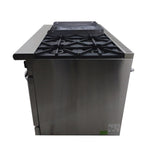 ASBER AMR-48 Estufa 4 fuegos Abiertos + Plancha 24" + Horno + Gratinador Acero Envio Cobrar Estufas / Mixtos / Con y sin Horno ASBER