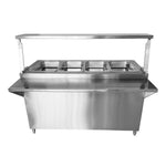 Baño María Con Gabinete a Gas 4 Enteros INMEZA FACTORY BMG4