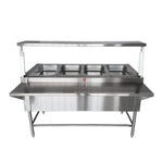 Baño María Sin Gabinete a Gas Natural 4 Enteros INMEZA FACTORY BMS4 GN