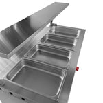 Baño María Sin Gabinete a Gas Natural 4 Enteros INMEZA FACTORY BMS4 GN