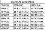 BAK MPAC25 Molde Inoxidable cuadrado para hornear pan 25x25x6 Envío por Cobrar Moldes Bak