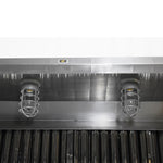 Campana 2 m Acero Inox Piramidal Pared 4 Filtros + 2 Capelos INMEZA FACTORY C-200i-4F-2C