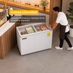 Congelador Tapa de Cristal Plano 7 Pies Rhino CONGECRI-7P