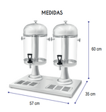 Dispensador 2 Cilindros de Bebidas 16 L Caledonia DISJU-16