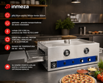 Horno De Pizzas Eléctrico de Banda con Entrada ce 54cm (Tipo Impingement) Aire Caliente 9.5kw 220V Migsa HIPE-18