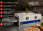 Horno De Pizzas Eléctrico de Banda con Entrada de 54cm (Tipo Impingement) Aire Caliente 9.5kw 220V Migsa HIPE-18