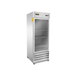 Congelador Vertical Acero Inox Puerta de Cristal 21 Pies Rhino CONVECRI-23