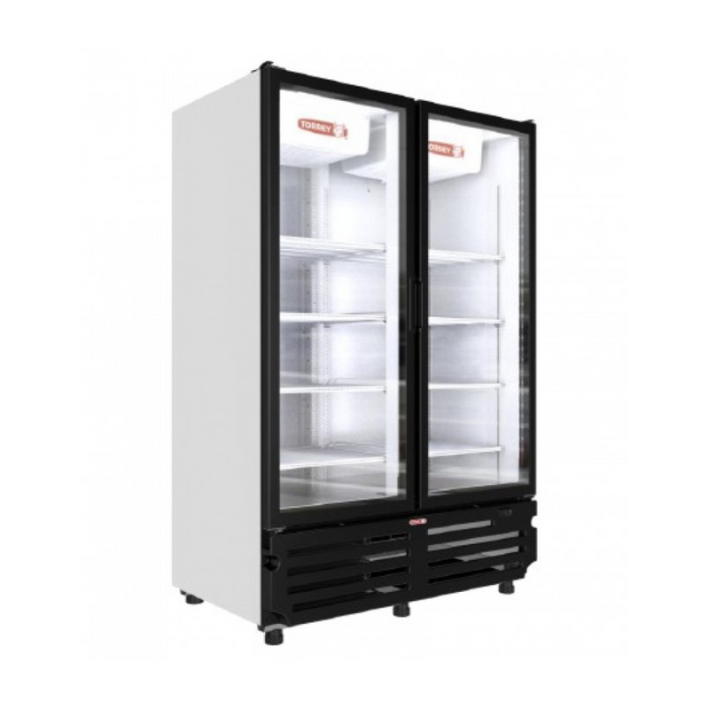 TORREY TVC36 Refrigerador vertical exhibidor de 2 puerta 36 pies. blanco 1027646