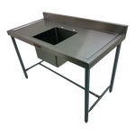Fregadero una Tarja Central Acero Inoxidable INMEZA FACTORY F1CI