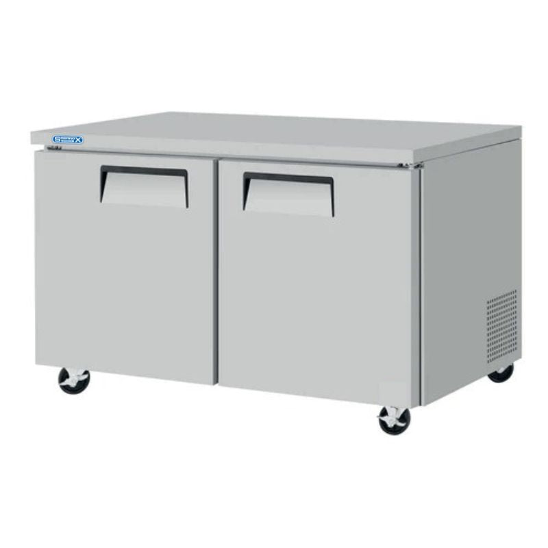 Mesa Refrigerada Bajo Barra 2 Puertas Sólidas, 13.24 Pies 1/5 HP 115V Sobrinox MRBBS-48-2S