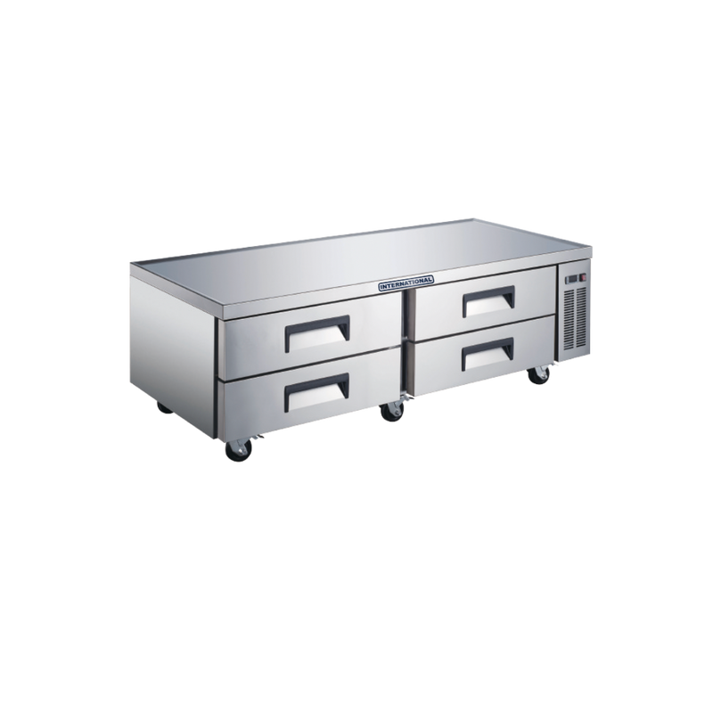 Mesa Refrigerada Base Chef 4 Cajones 14 Pies INTERNATIONAL INT/BC-4C-AI