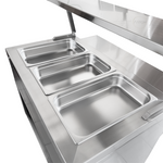 Mesa Fría Con Gabinete 3 Enteros INMEZA FACTORY MFG3