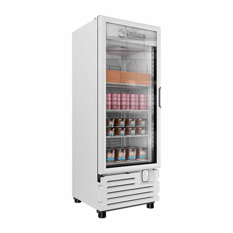 Imbera Vfs24 1014556 Congelador Vertical 1 Puerta Cristal 24 Pies Luz Led 3/4 HP Congeladores Verticales Imbera