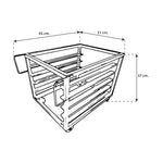 INMEZA EER5 Rack ligero esmaltado negro con llantas 5 charolas RACKS INMEZA