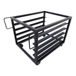 INMEZA EER5 Rack ligero esmaltado negro con llantas 5 charolas RACKS INMEZA