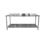 Mesa de Trabajo 2 m Pared Con Entrepaño INMEZA FACTORY MP200IE