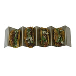 INMEZA TCHS-45 Plato W para 4 o 5 Tacos / Hotdogs / Canapes - Inoxidable Utensilios INMEZA