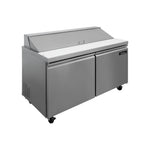 Mesa Para Ensaladas 2 Puertas 17 Pies Icehaus ME-2P-SS-02