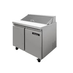 Mesa Para Ensaladas 2 Puertas 9 Pies Icehaus ME-2P-SS-03