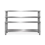 Mesa Tipo Isla Doble Repisa INMEZA FACTORY M2R-180