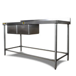 Fregadero 160x70-2 Tarja Izquierda Patas Inoxidable S/E Inmeza F2Ii