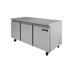 Refrigerador Bajo Barra 3 Puertas 17 Pies Icehaus RBB-3P-SS-01