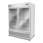Refrigerador Vertical Acero Inox Puerta de Cristal 47 Pies Rhino REVECRI-47