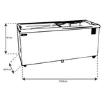 TORREY CHC-180PR Congelador Horizontal de Tapa Cristal Plano Envío por cobrar Refrigeracion TORREY