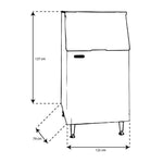 TORREY DH-415/927 Deposito para Fabrica de Hielo 122 x 79 x 127 cm. 415 Kg. Envío por cobrar Fabrica Hielo TORREY