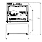 TORREY LV-250 Lavavajillas Cesta 400X400 MM 1 Ciclo 120" Lavaloza TORREY
