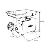 TORREY M-12-FS M12FS MOLINO CARNE CARNICERÍA PESCADO POLLO ACERO INOXIDABLE 3/4 HP (0M12FS) Molino Carne TORREY