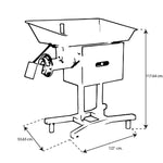 TORREY M-32-5HP M325HP MOLINO CARNE CARNICERÍA PESCADO POLLO ACERO INOXIDABLE 5 HP Envío por cobrar Molino Carne TORREY