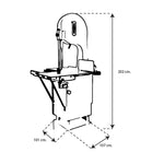 TORREY ST-355-AI ST355AI SIERRA CARNE ACERO INOXIDABLE 5 HP 220 V. (0ST355AI) Envío por cobrar Sierra para carne TORREY