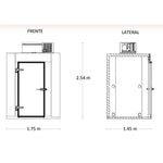 Torrey CPAQCONG Cuarto frío medida estándar capacidad de enfriamiento de -15º a -18 °C Envío por cobrar Refrigeracion TORREY