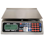 TORREY QC-20 Bascula Digital Memoria de 50 productos Acero Inoxidable Kilos Libras Onzas 20 kg (0QC20 QC20) Basculas TORREY