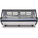 Vitrina Carnicera Tramo Exhibidor Vidrio Frontal Abatible Acero Inox 250cm Torrey TEC250LIFT-AI