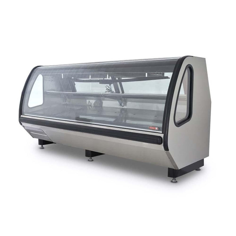 TORREY VCA200 AI VITRINA CURVA 2 PUERTAS AUTOCONTENIDA INOXIDABLE PTVC-0025