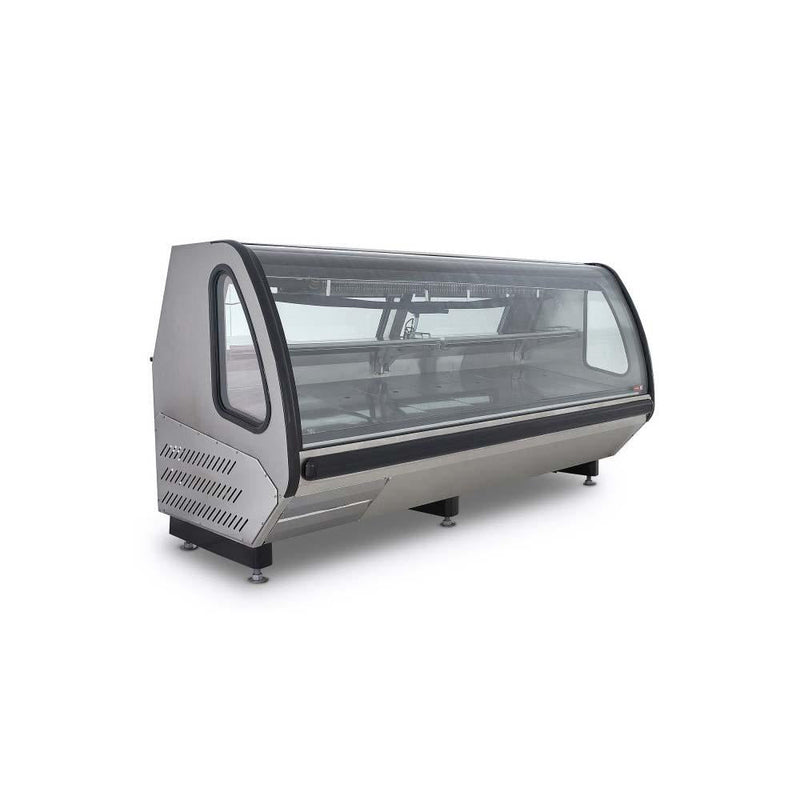 TORREY VCA250 AI VITRINA CURVA 2 PUERTAS AUTOCONTENIDA INOXIDABLE PTVC-0022