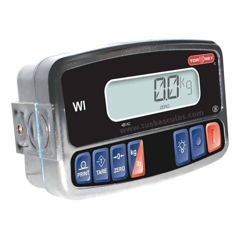 Torrey Wi Módulo Indicador Pantalla Lcd Conexión Pc/Impresora 0WI Indicador Báscula Torrey